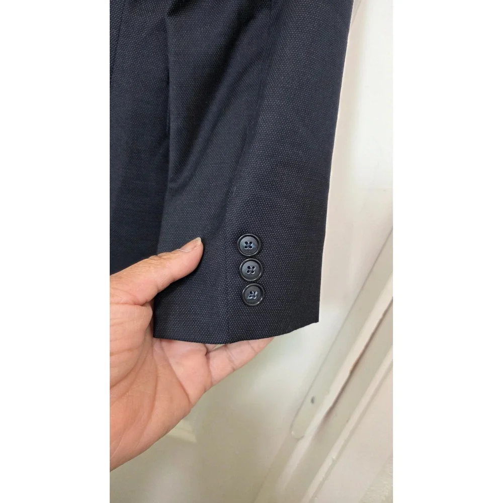 Joseph Abboud Blazer‎ Boys 12R Navy Blue 100% Wool 2-Button Suit Jacket Formal